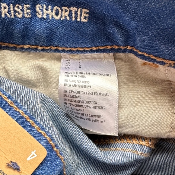 🆕 American Eagle High-Rise Shortie. Super Stretch. Size 4 - NWT - Picture 8 of 11